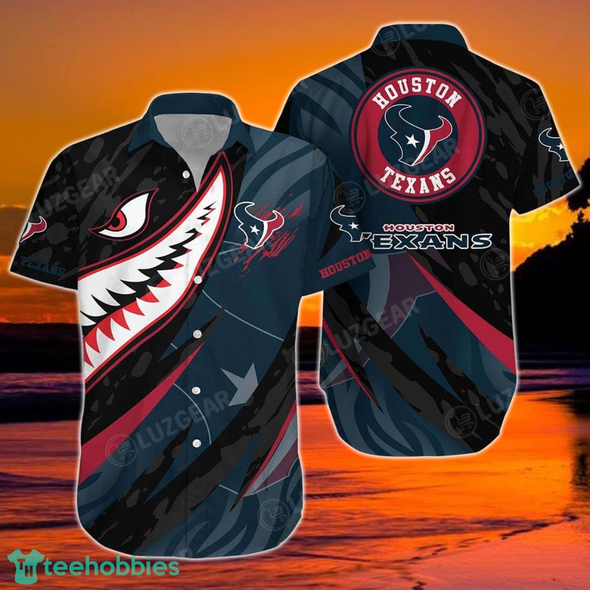 Houston Texans NFL Hawaiian Shirt Graphic 3D Printed New Trends Summer For Fan NFL Enthusiast Product Photo 1