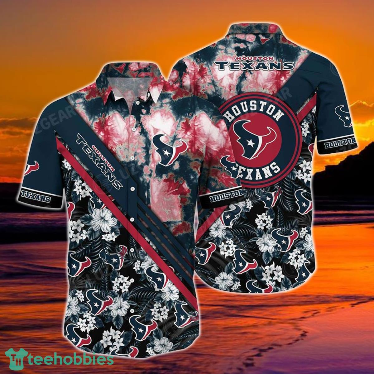 Houston Texans NFL Hawaiian Shirt Graphic Tropical Pattern New Trend Summer For NFL Football Fans Product Photo 1