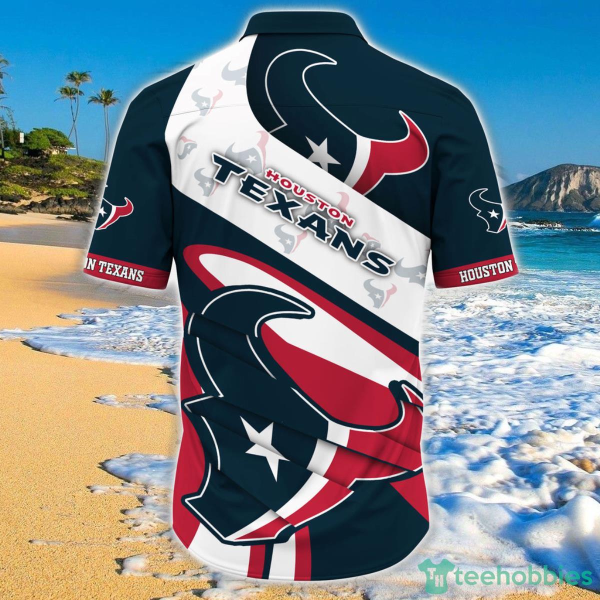 Houston Texans NFL Hawaiian Shirt Short Sleeve Big Logo Product Photo 2