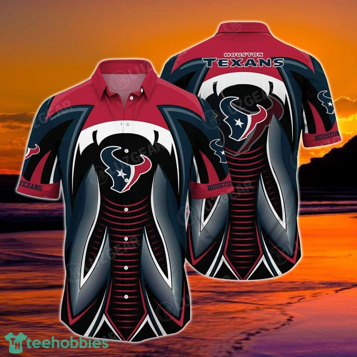Houston Texans NFL Hawaiian Shirt Summer Short Sleeve Button Down Shirt Gift For Best Fans Product Photo 1