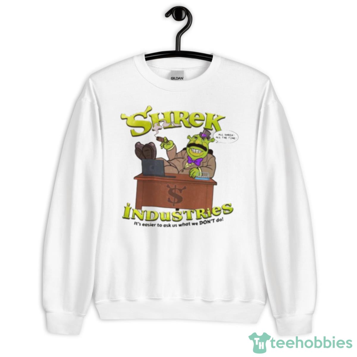 $hrek Industries Cartoon Art Shrek Shirt - Unisex Heavy Blend Crewneck Sweatshirt