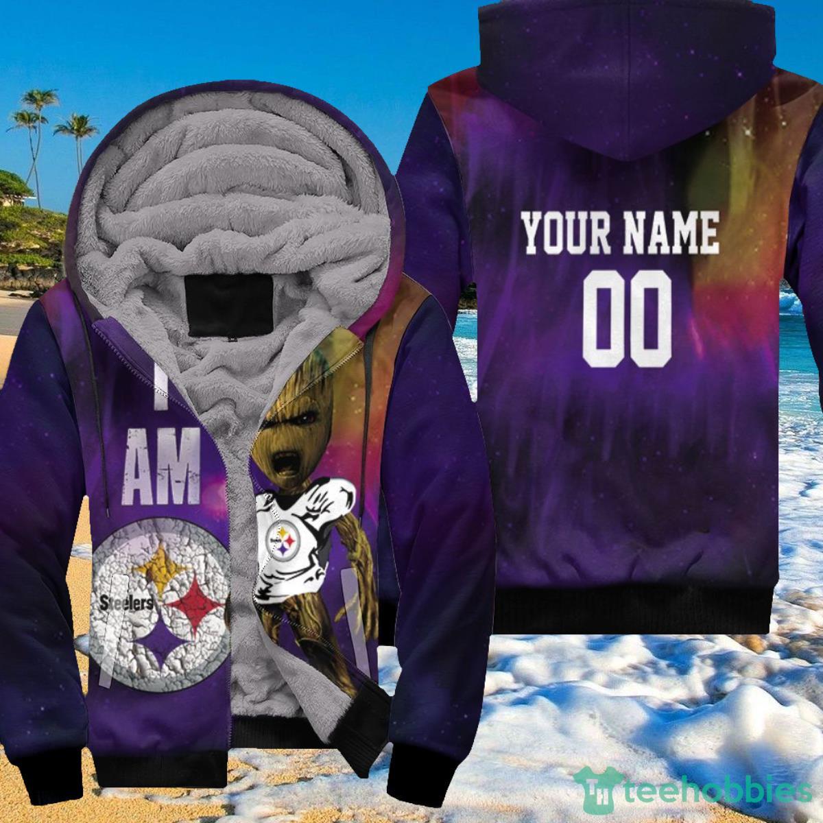 I Am Groot Steelers Pittsburgh Steelers NFL Personalized Hoodie 3D Product Photo 1