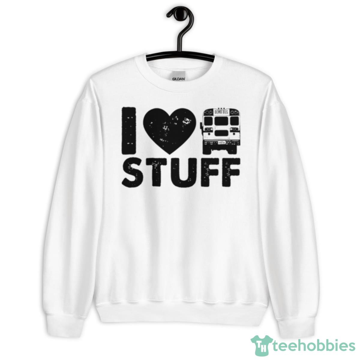 I Love Bus Stuff Shirt - Unisex Heavy Blend Crewneck Sweatshirt