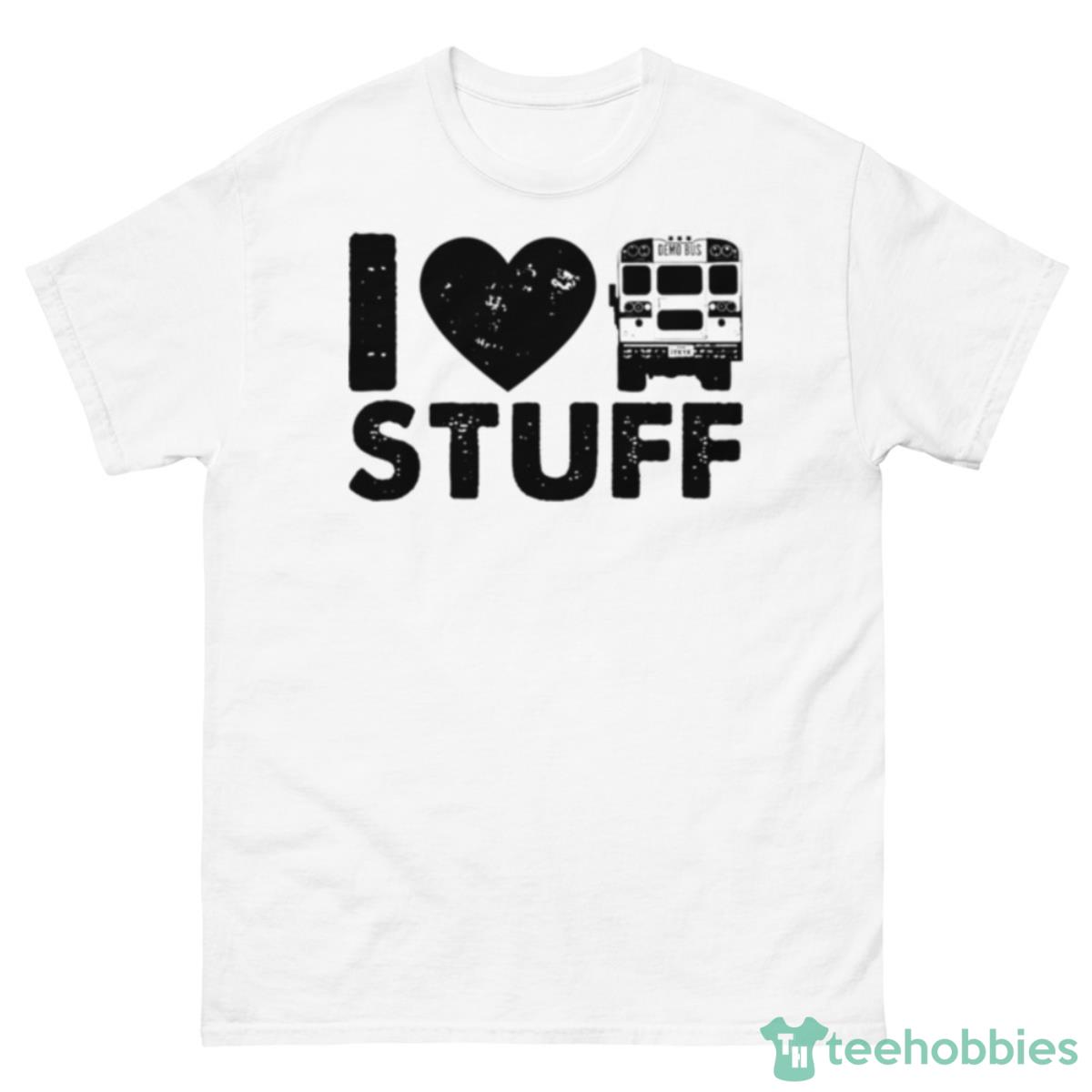 I Love Bus Stuff Shirt - 500 Men’s Classic Tee Gildan