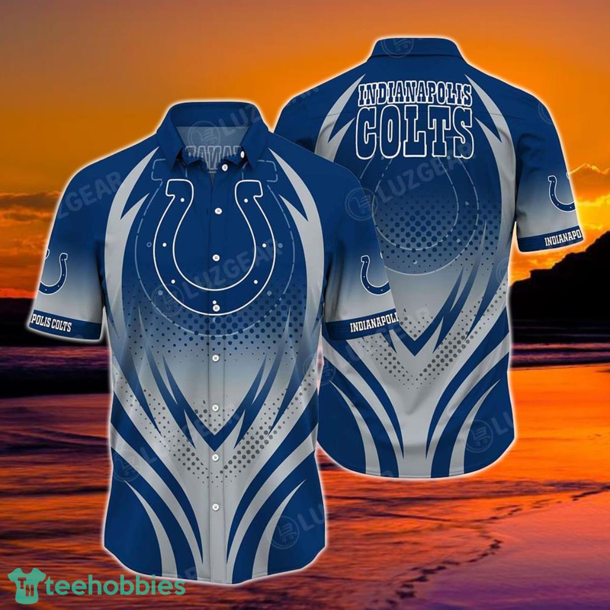 Indianapolis Colts NFL Hawaiian Shirt Short Style Hot Trending NFL Draft Gifts For Every Product Photo 1