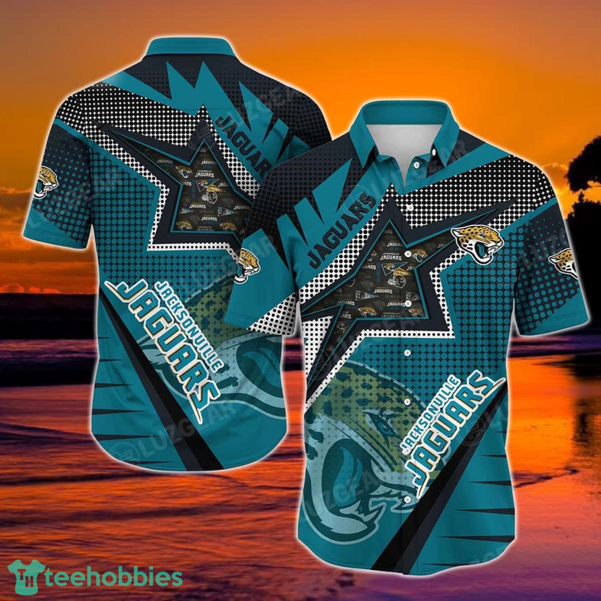 Jacksonville Jaguars NFL Football Beach Shirt For This Summer Graphic Print Hawaiian Shirt Big Fans Product Photo 1