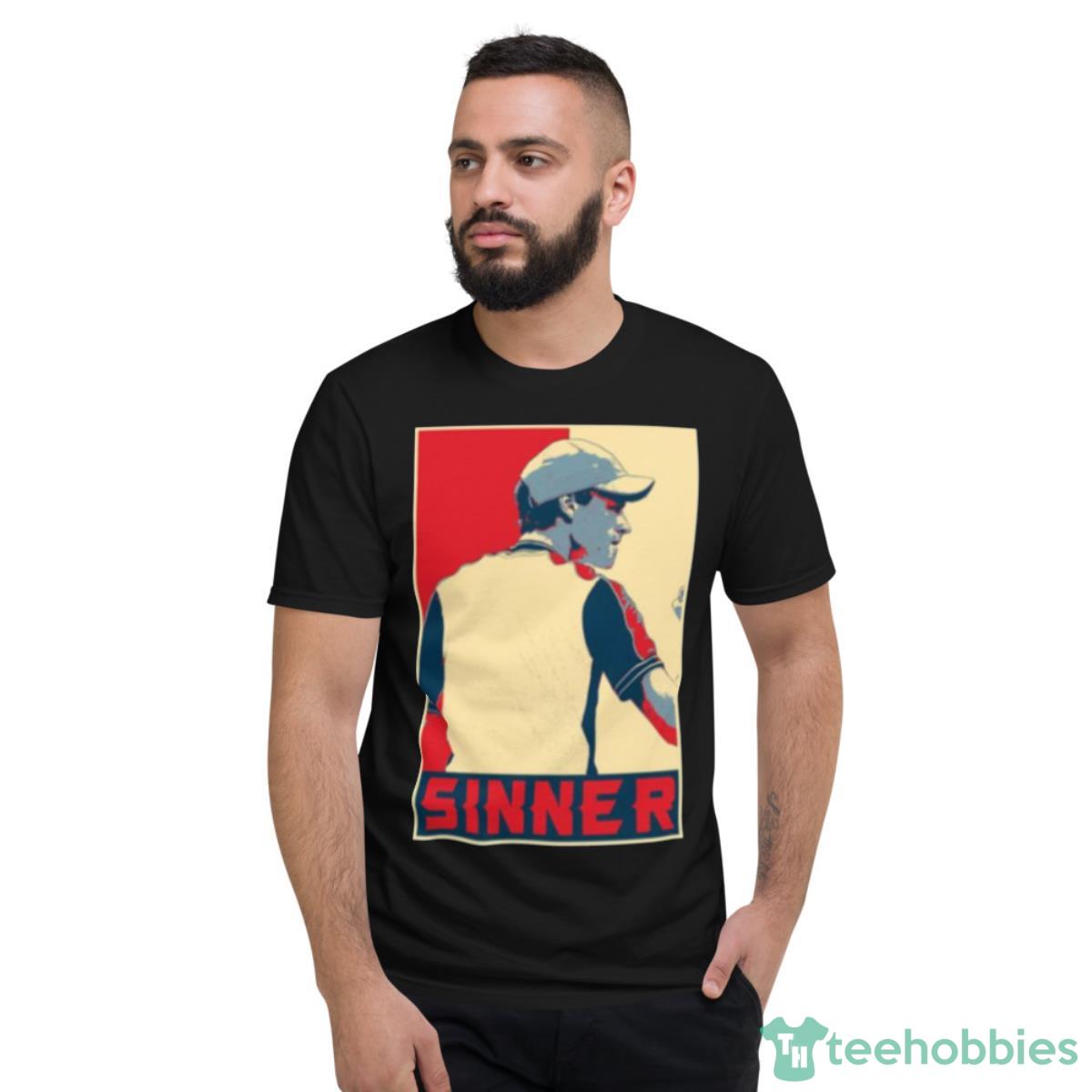 Jannik Sinner Tennis Player Shirt - Short Sleeve T-Shirt