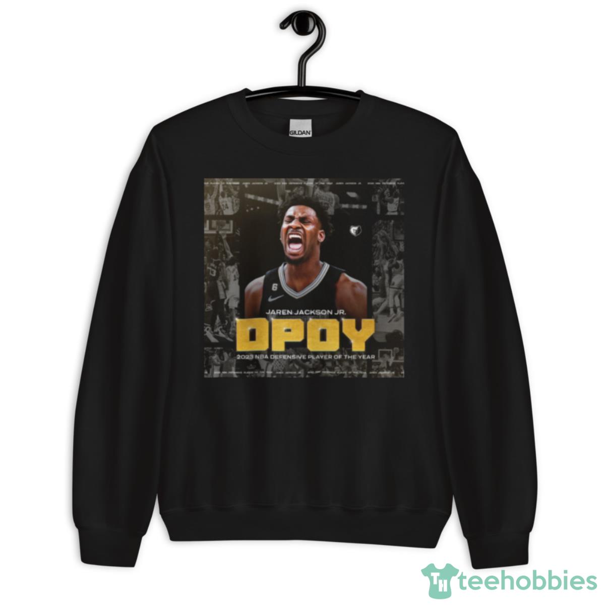 Jaren Jackson Jr Dpoy 2023 Nba Defensive Player Of The Year Poster Shirt - Unisex Crewneck Sweatshirt