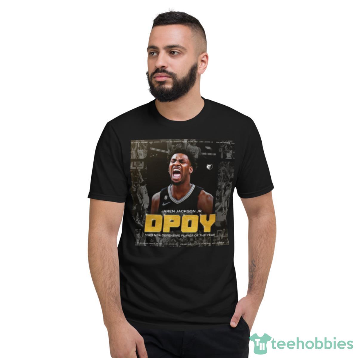 Jaren Jackson Jr Dpoy 2023 Nba Defensive Player Of The Year Poster Shirt - Short Sleeve T-Shirt
