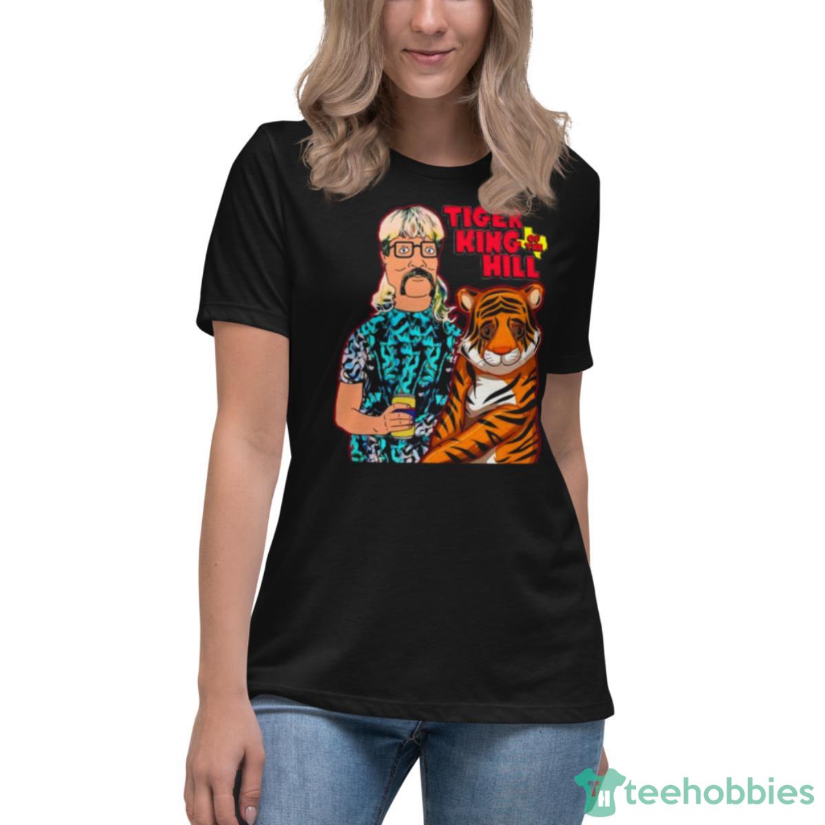 Joe Tiger King Hank Hill Tiger King Of The Hill Texas Shirt - Womens Relaxed Short Sleeve Jersey Tee Joe Tiger King Hank Hill Tiger King Of The Hill Texas Shirt - Womens Relaxed Short Sleeve Jersey Tee