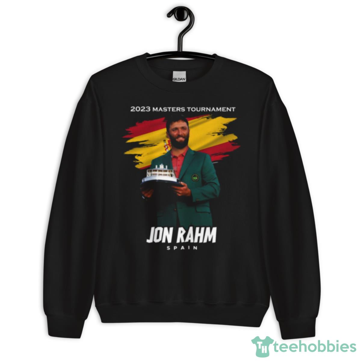 Jon Rahm 2023 Masters Tournament Champ Spain Shirt - Unisex Crewneck Sweatshirt