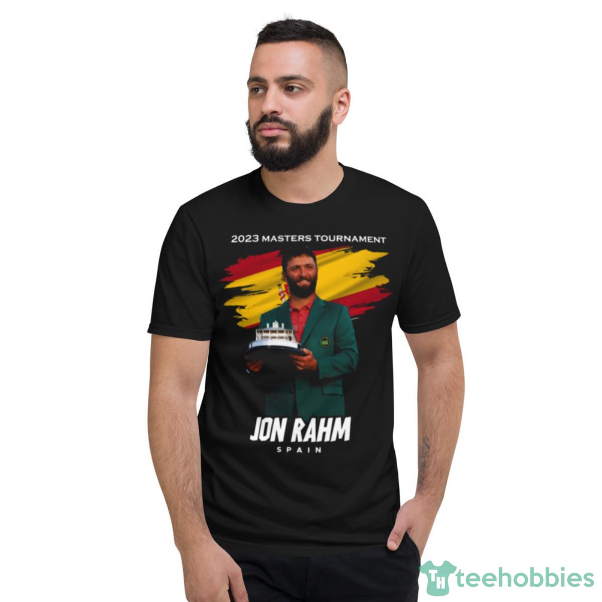 Jon Rahm 2023 Masters Tournament Champ Spain Shirt - Short Sleeve T-Shirt