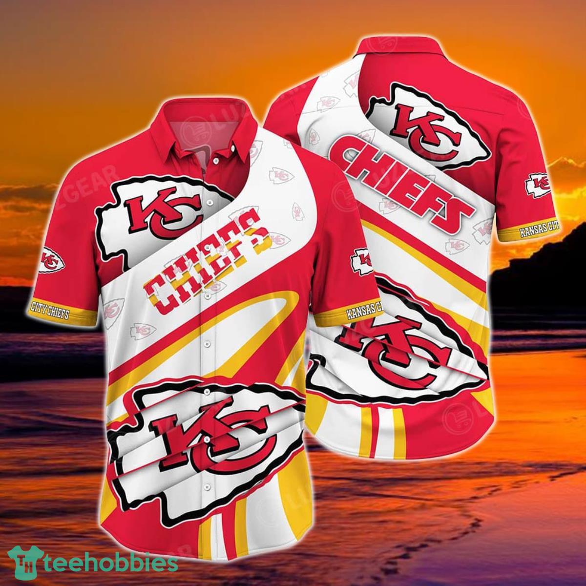 Kansas City Chiefs NFL Beach Shirt For Sports Best Fans This Summer NFL Hawaiian Shirt Product Photo 1
