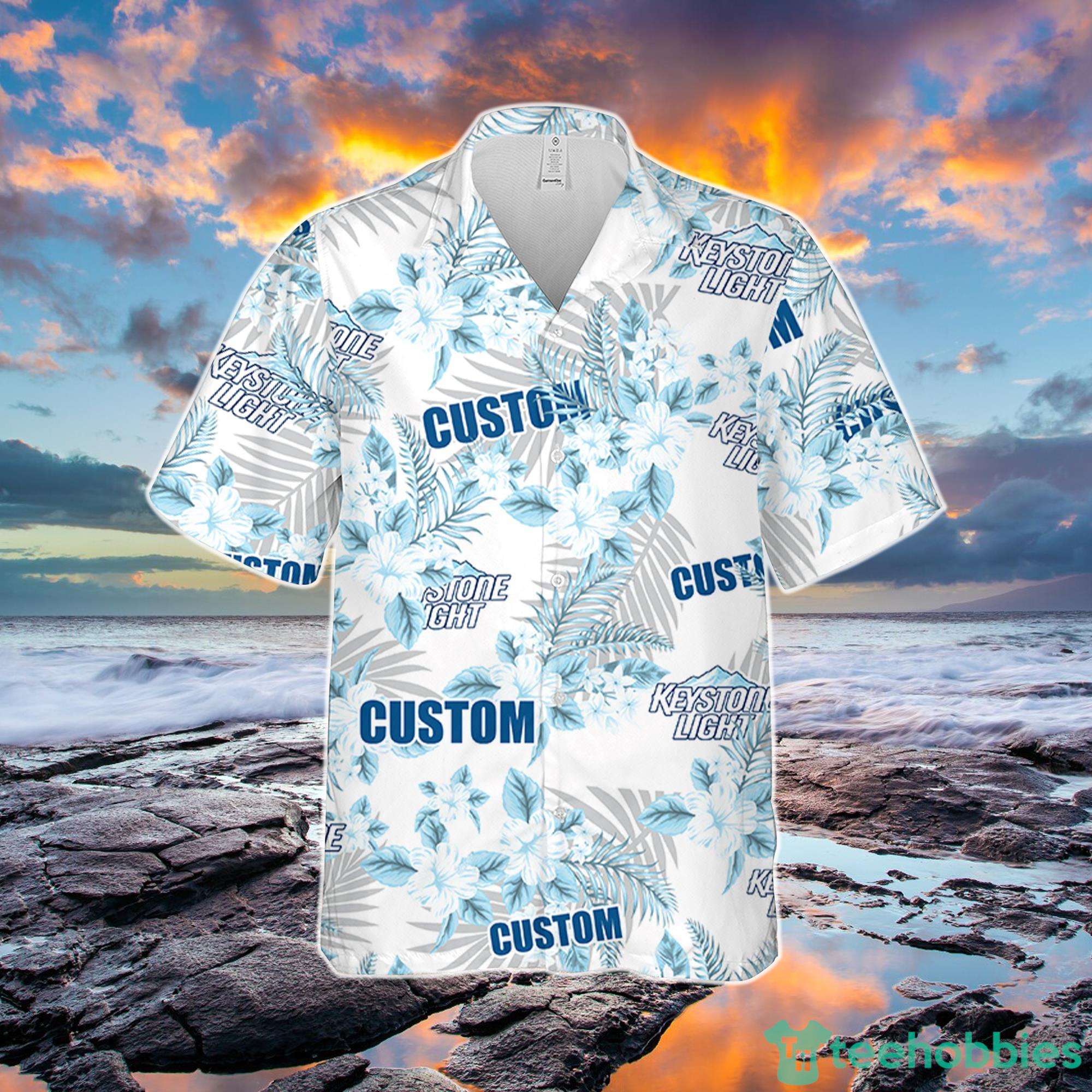 Keystone Light Hawaiian Shirt Flowers Pattern Personalized Gift Men And Women Product Photo 2