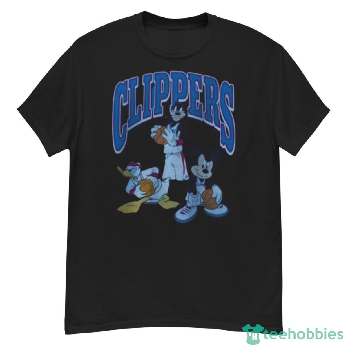 LA Clippers Junk Food Team Mickey Squad Qb Shirt - G500 Men’s Classic T-Shirt