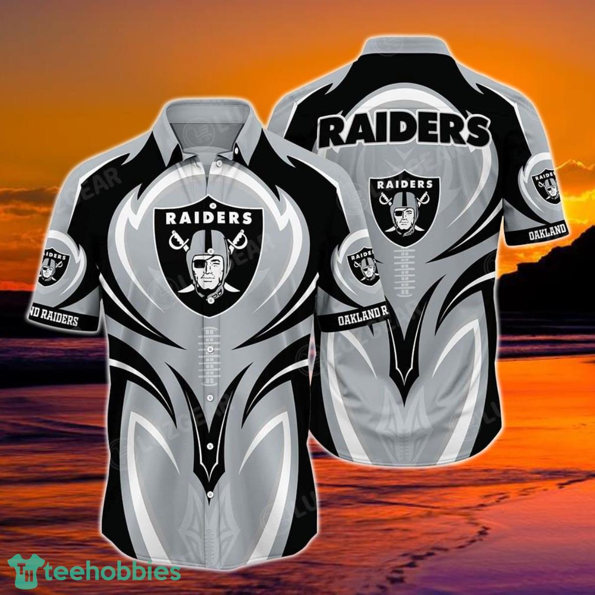 Las Vegas Raiders NFL Hawaiian Shirt Short Style Hot Trending Summer Product Photo 1
