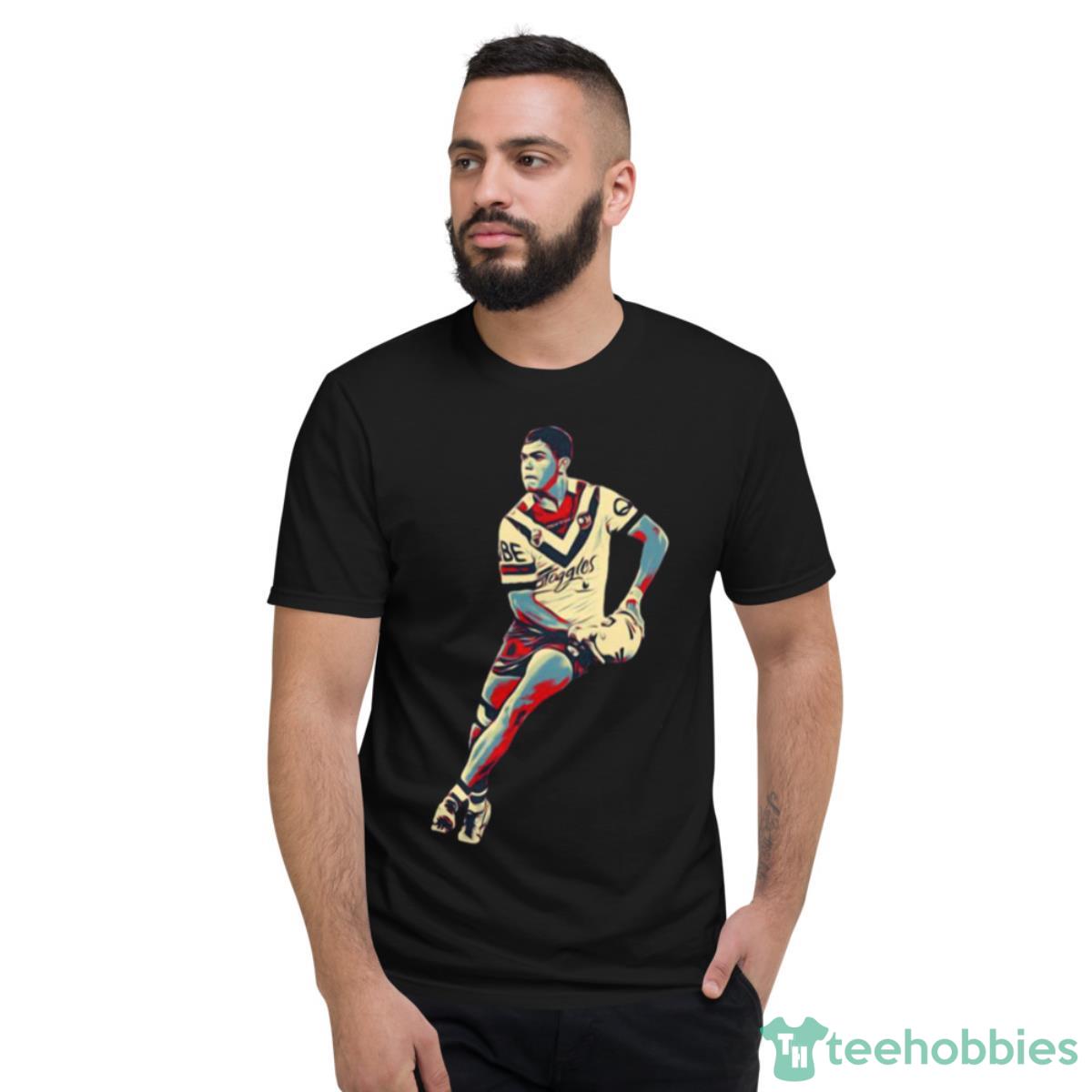 Latrell Mitchell Playing Rugby Shirt - Short Sleeve T-Shirt