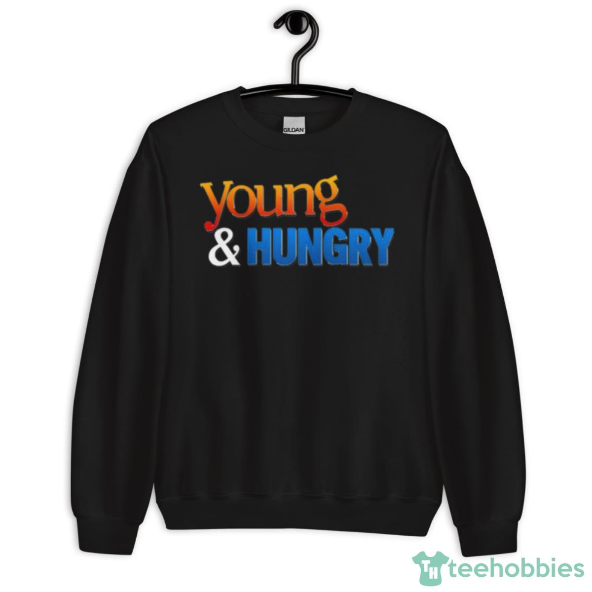 Logo Design Young & Hungry Graphic Shirt - Unisex Crewneck Sweatshirt