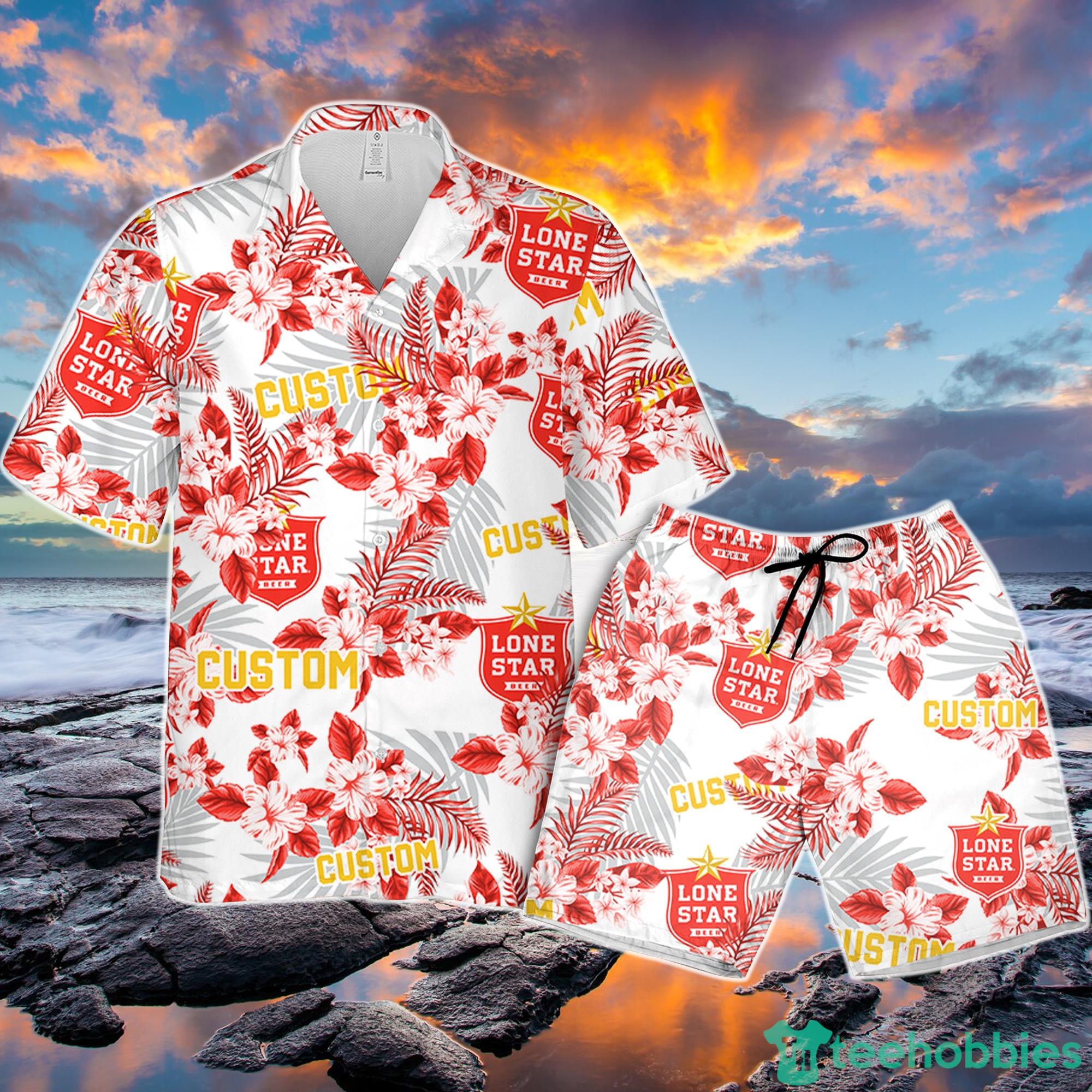 Lone Star Hawaiian Shirt Flowers Pattern Personalized Gift Men And Women Product Photo 1