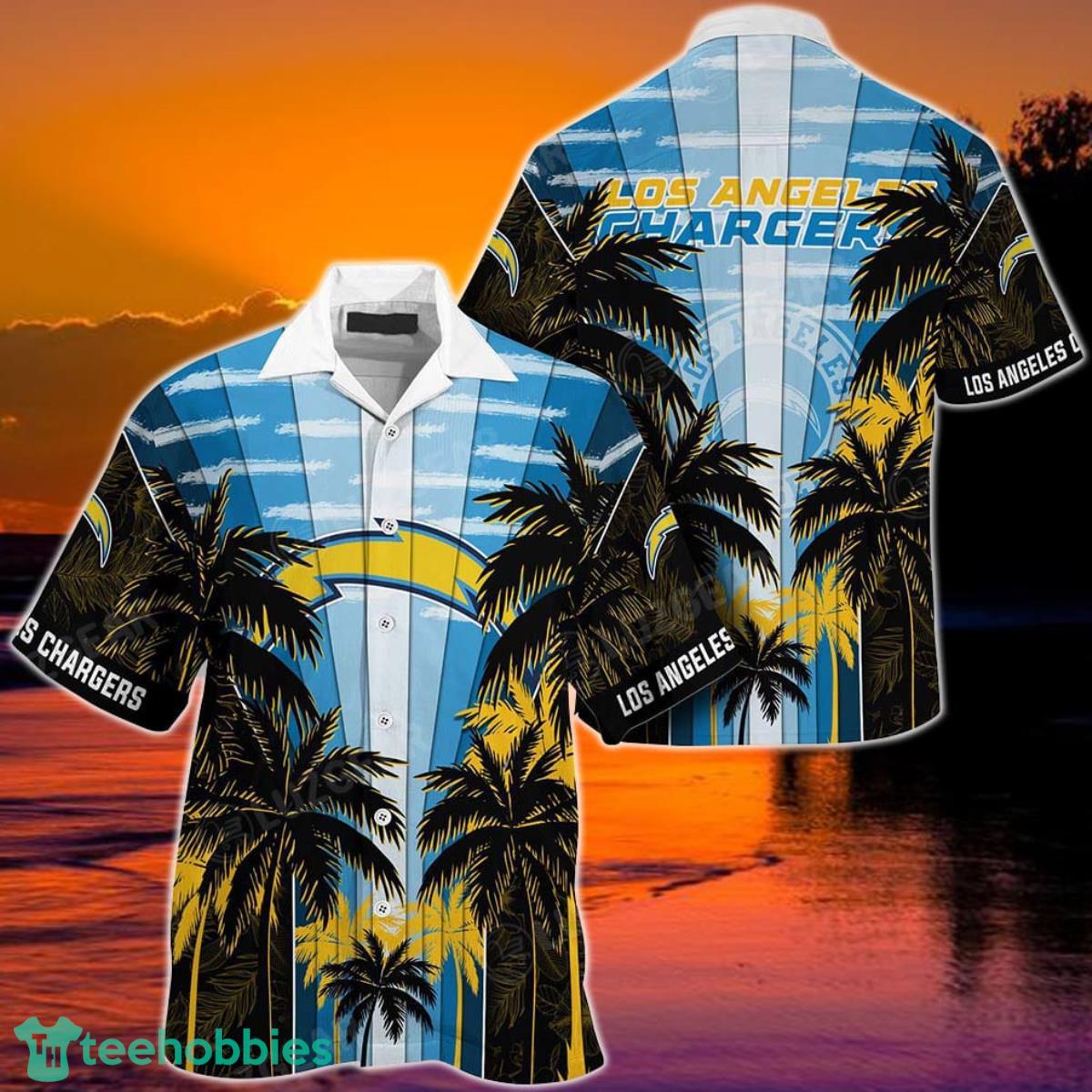Los Angeles Chargers NFL Football Hawaiian Shirt, Trending Beach Shirt Style For Big Fans Product Photo 1