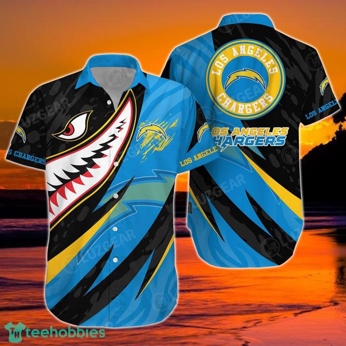 Los Angeles Chargers NFL Hawaiian Shirt Graphic 3D Printed New Trends Summer For Fan NFL Enthusiast Product Photo 1