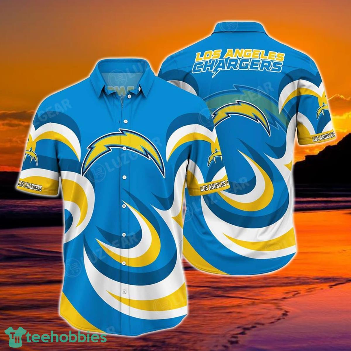 Los Angeles Chargers NFL Hawaiian Shirt Short Style Hot Trending Summer For Awesome Fans Product Photo 1