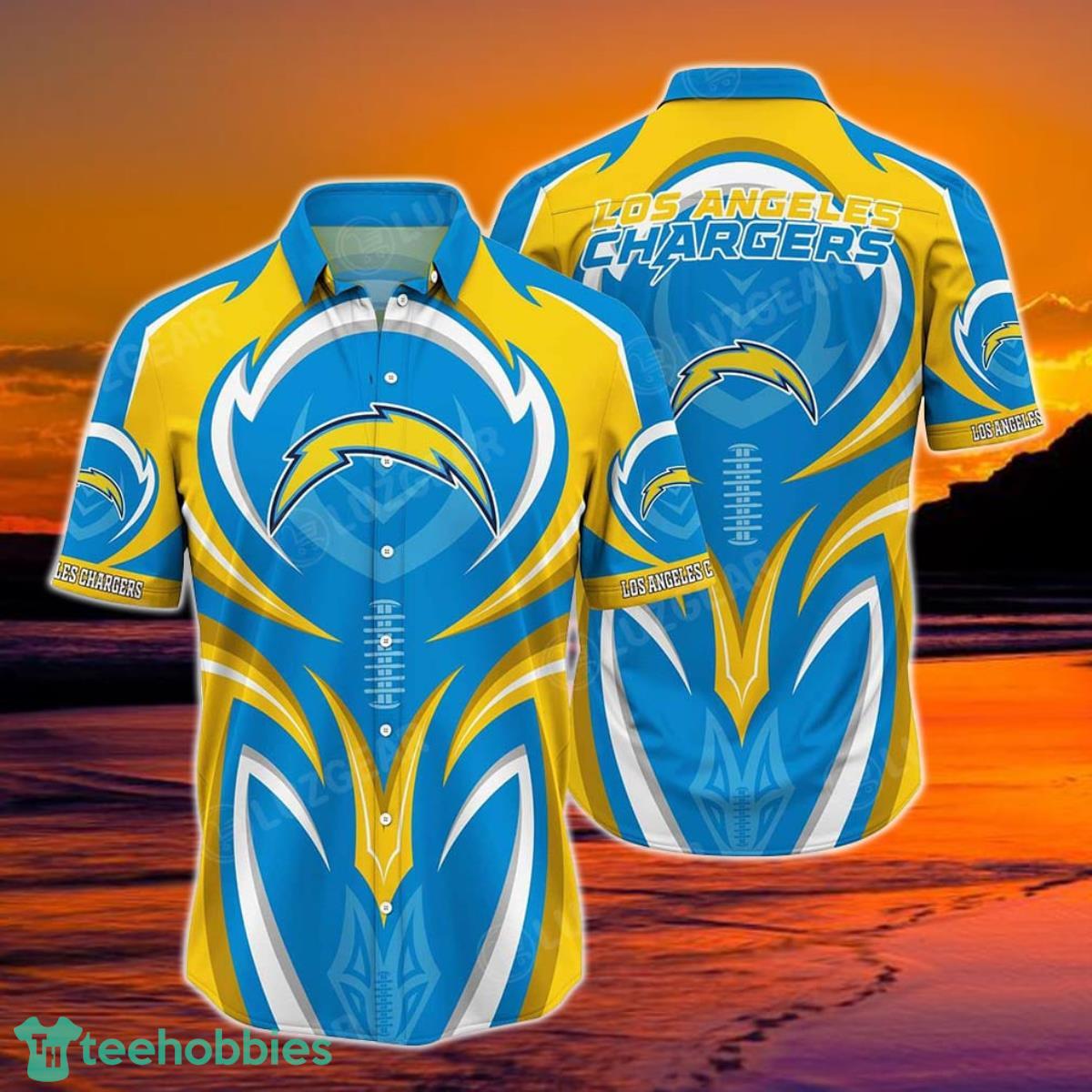 Los Angeles Chargers NFL Hawaiian Shirt Short Style Summer For Awesome Product Photo 1