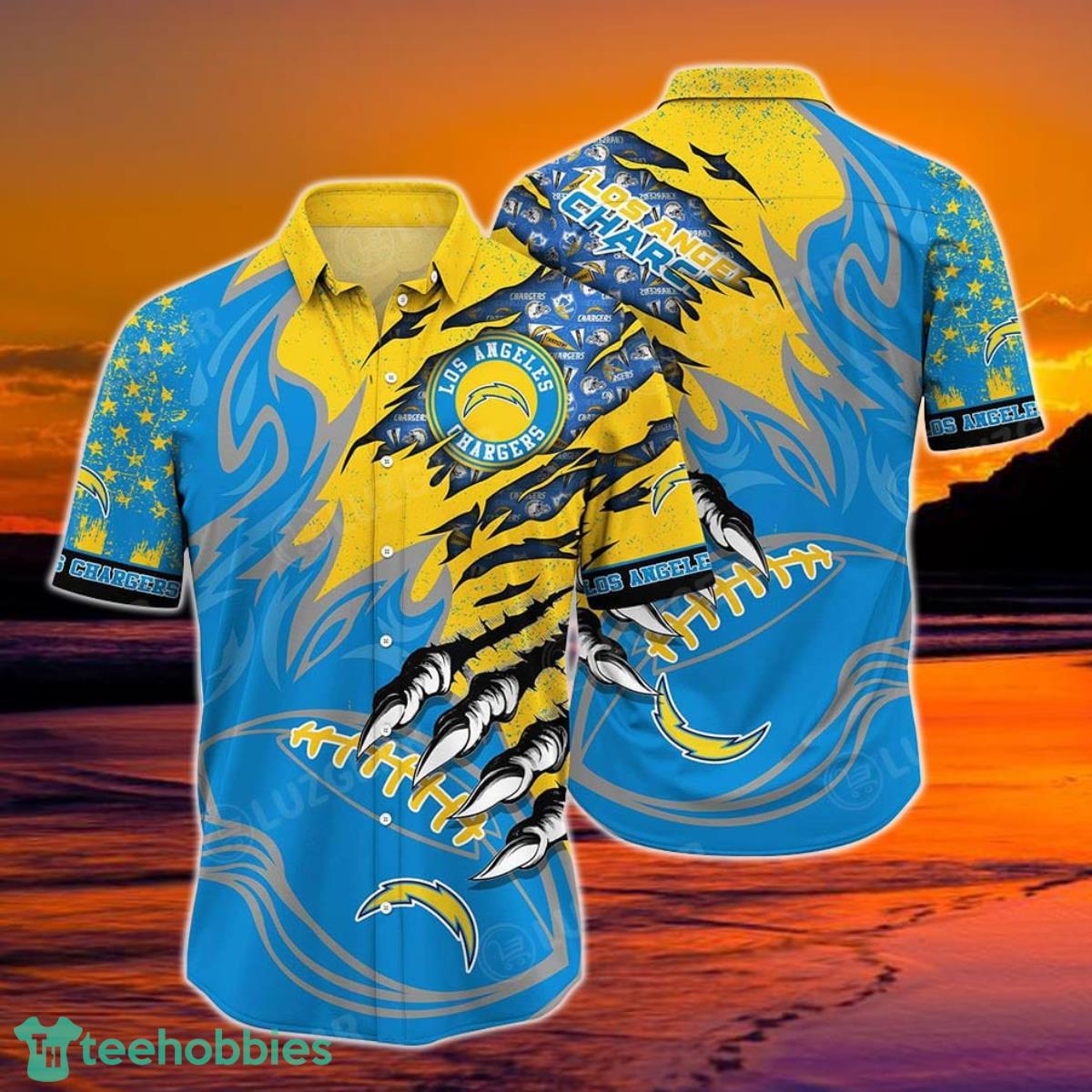 Los Angeles Chargers NFL Hawaiian Shirt Style Vintage Summer Beach Shirt Best Gift For Fans Product Photo 1