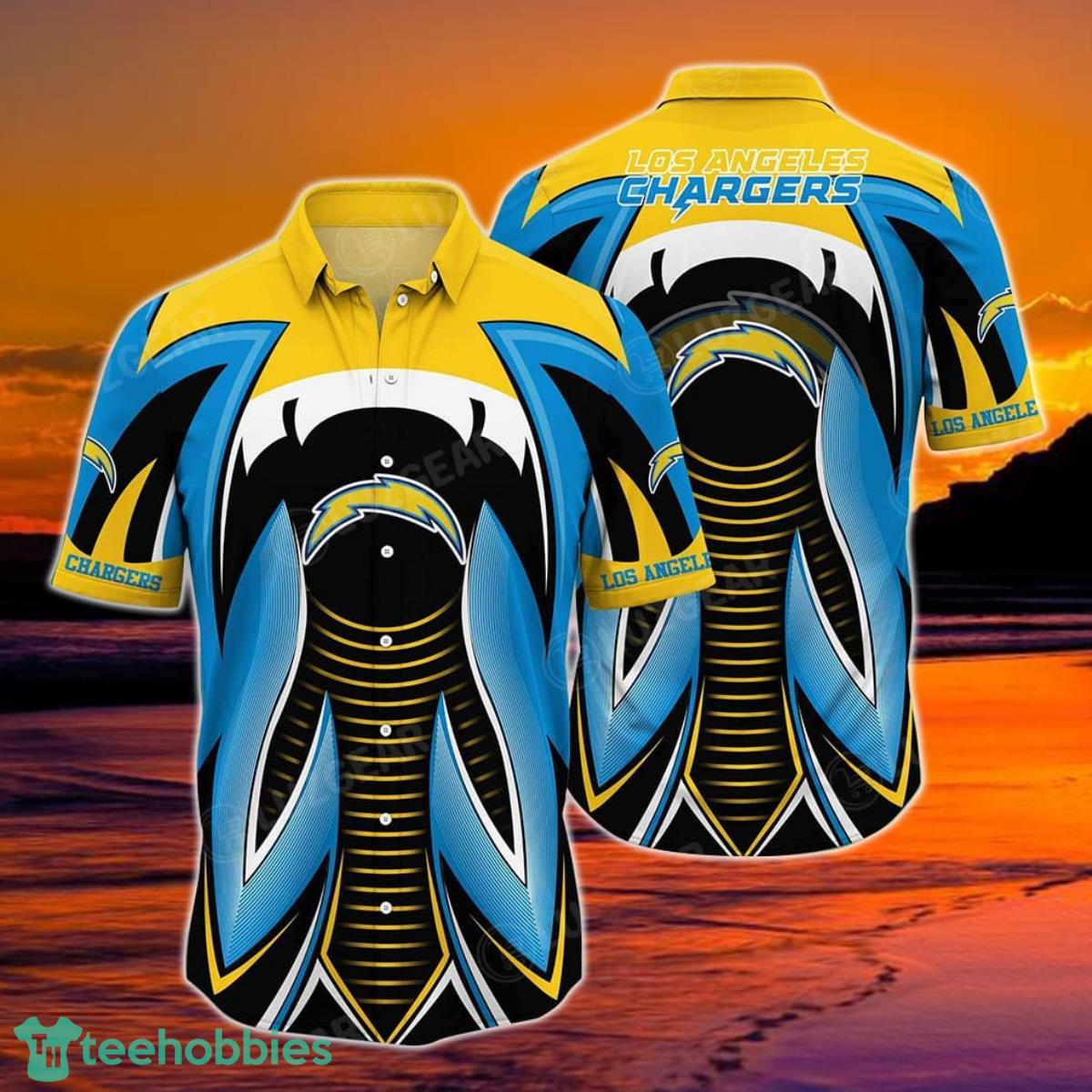Los Angeles Chargers NFL Hawaiian Shirt Summer Short Sleeve Button Down Shirt Gift For Best Fans Product Photo 1