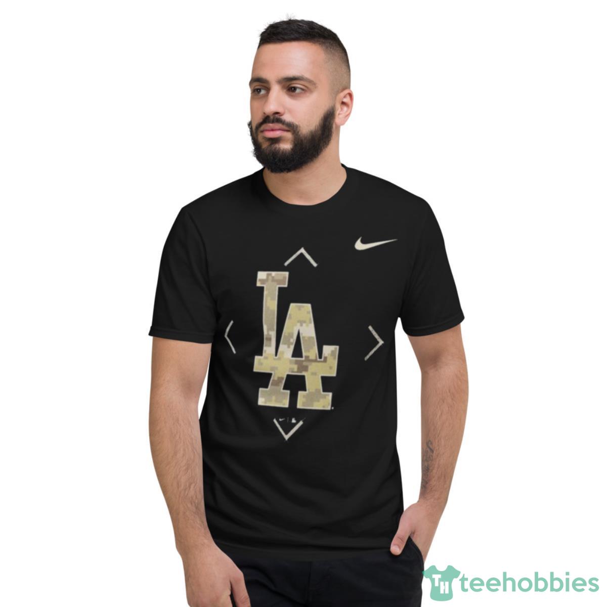 Los Angeles Dodgers Nike 2023 Camo Logo Shirt - Short Sleeve T-Shirt