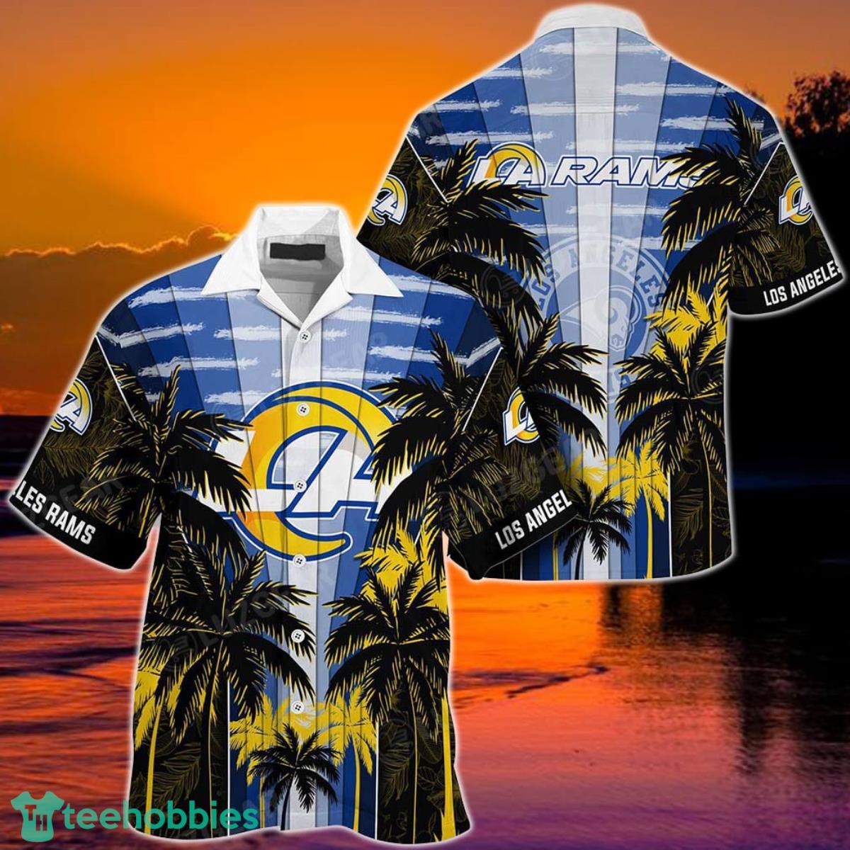 Los Angeles Rams NFL Football Hawaiian Shirt, Trending Beach Shirt Style For Big Fans Product Photo 1