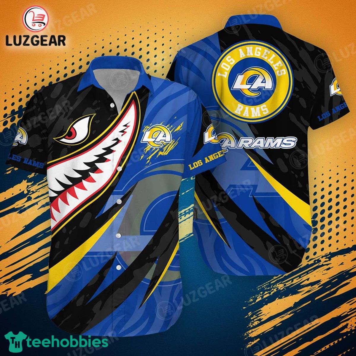 Los Angeles Rams NFL Hawaiian Shirt Graphic 3D Printed New Trends Summer For Fan NFL Enthusiast Product Photo 1