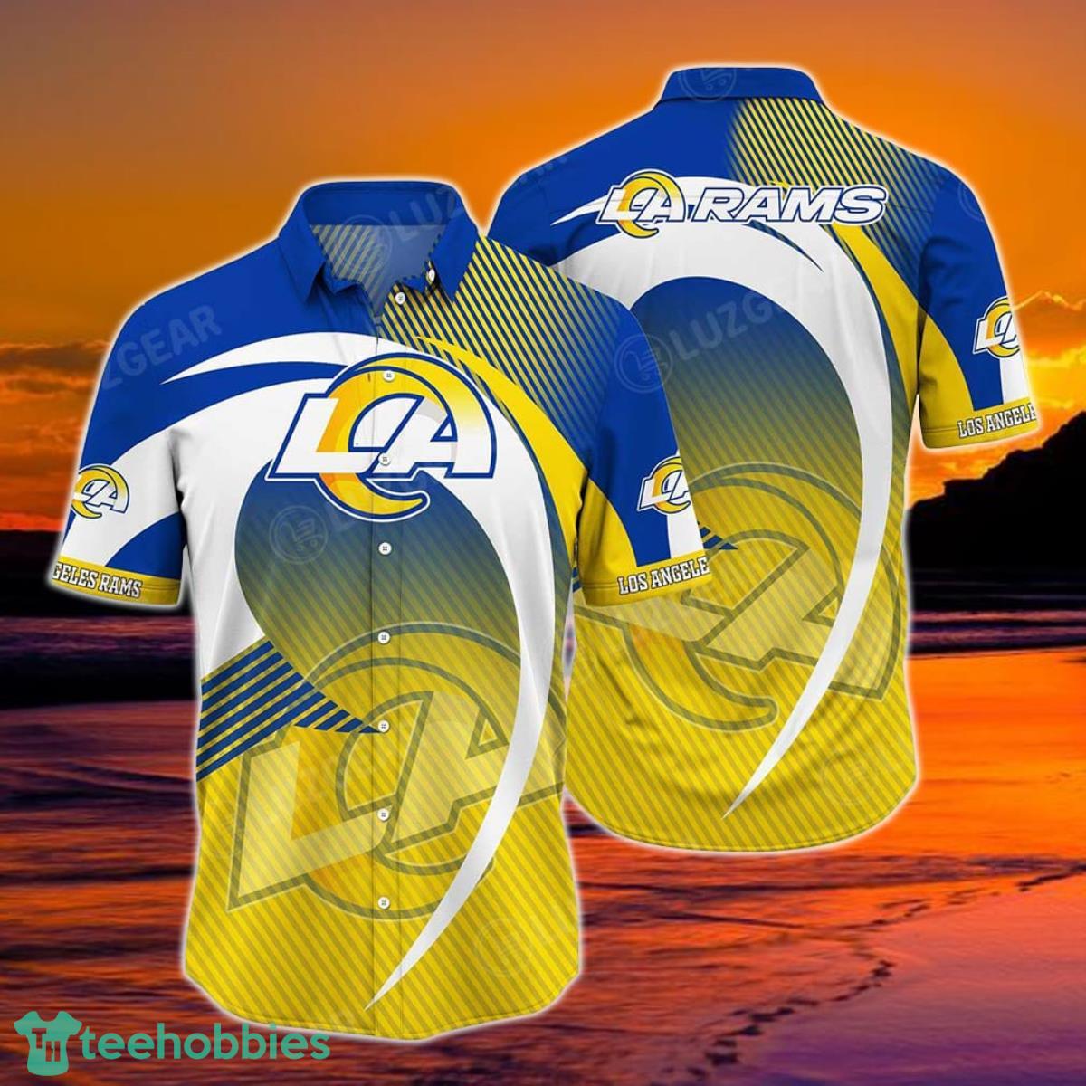 Los Angeles Rams NFL Hawaiian Shirt, New Hot Trending Summer Beach Shirt Best Gift For Fan Product Photo 1