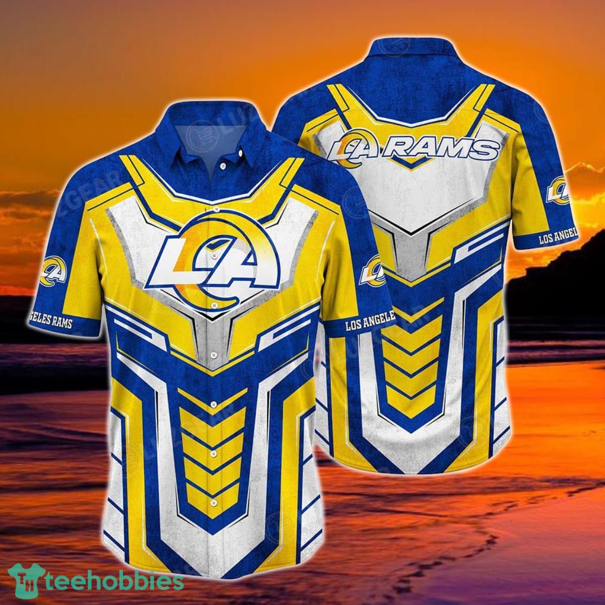 Los Angeles Rams NFL Hawaiian Shirt Short Style Hot Trending Summer For Awesome Product Photo 1