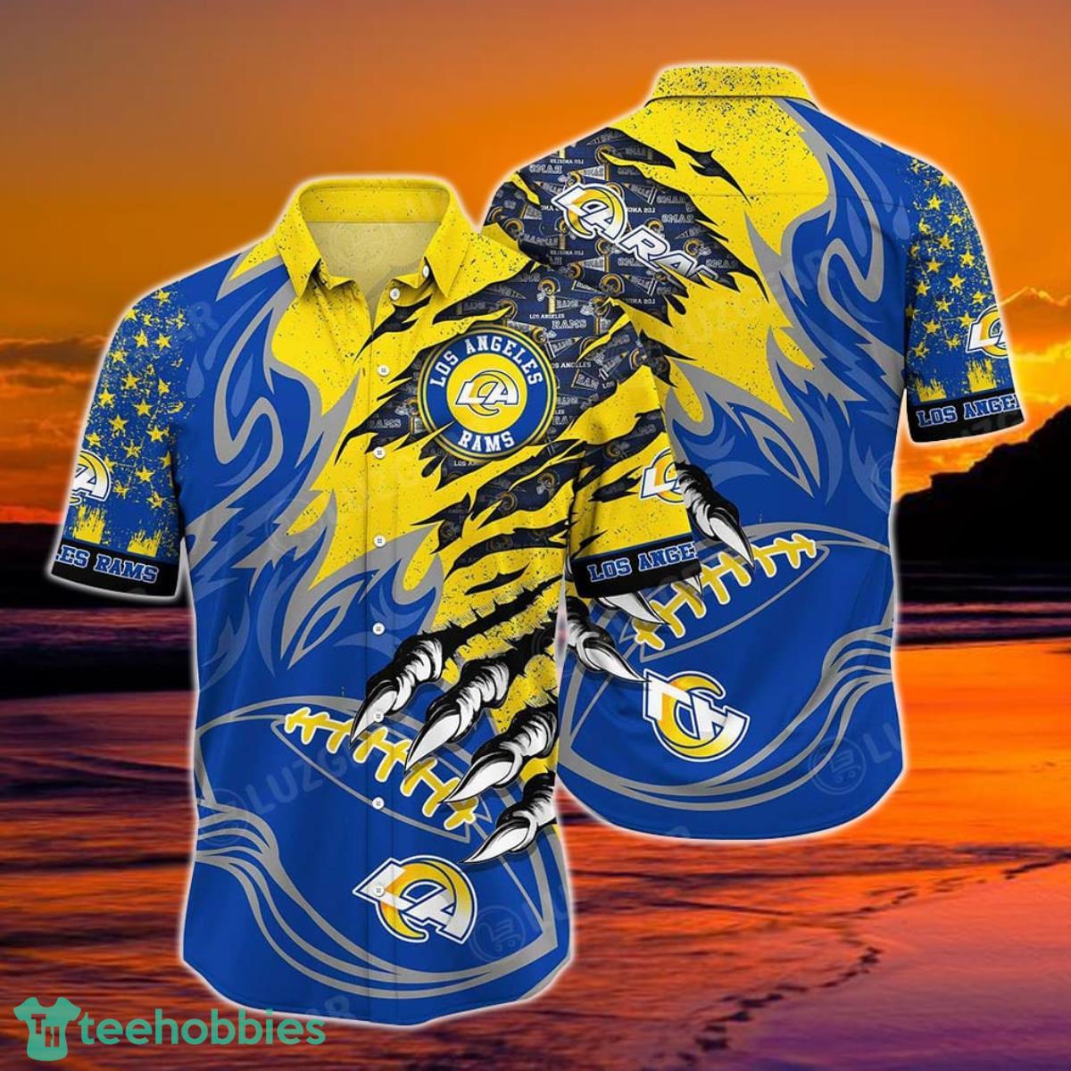 Los Angeles Rams NFL Hawaiian Shirt Style Vintage Summer Beach Shirt Best Gift For Fans Product Photo 1