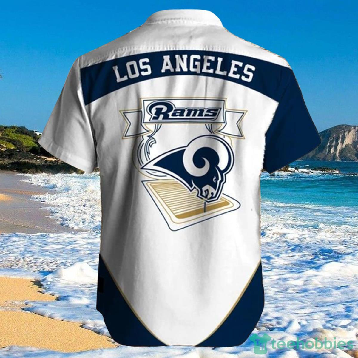 Los Angeles Rams Shirts Fireball Hawaiian Shirt Product Photo 2
