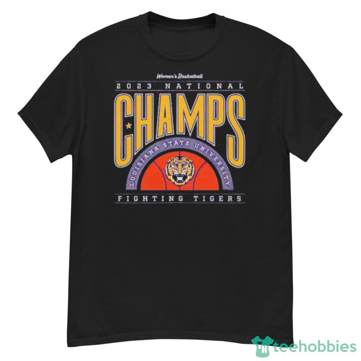 LSU Tigers 2023 NCAA WoNFL Basketball National Champions Ball Shirt - G500 Men’s Classic T-Shirt