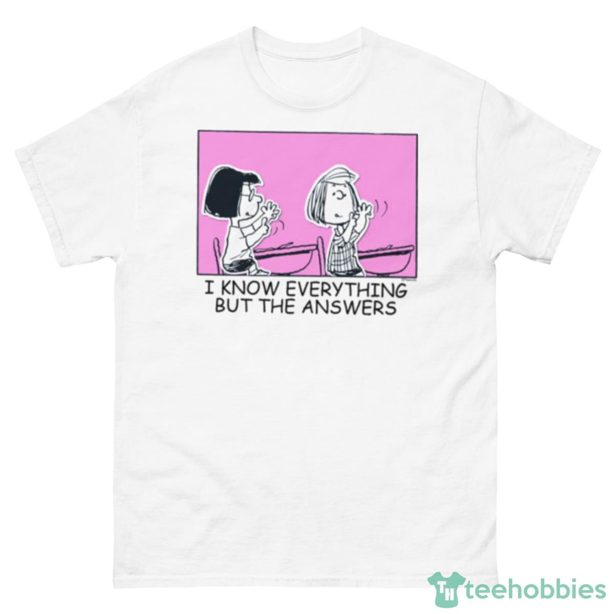 Marcie & Peppermint Patty Counting Peanuts Shirt - 500 Men’s Classic Tee Gildan