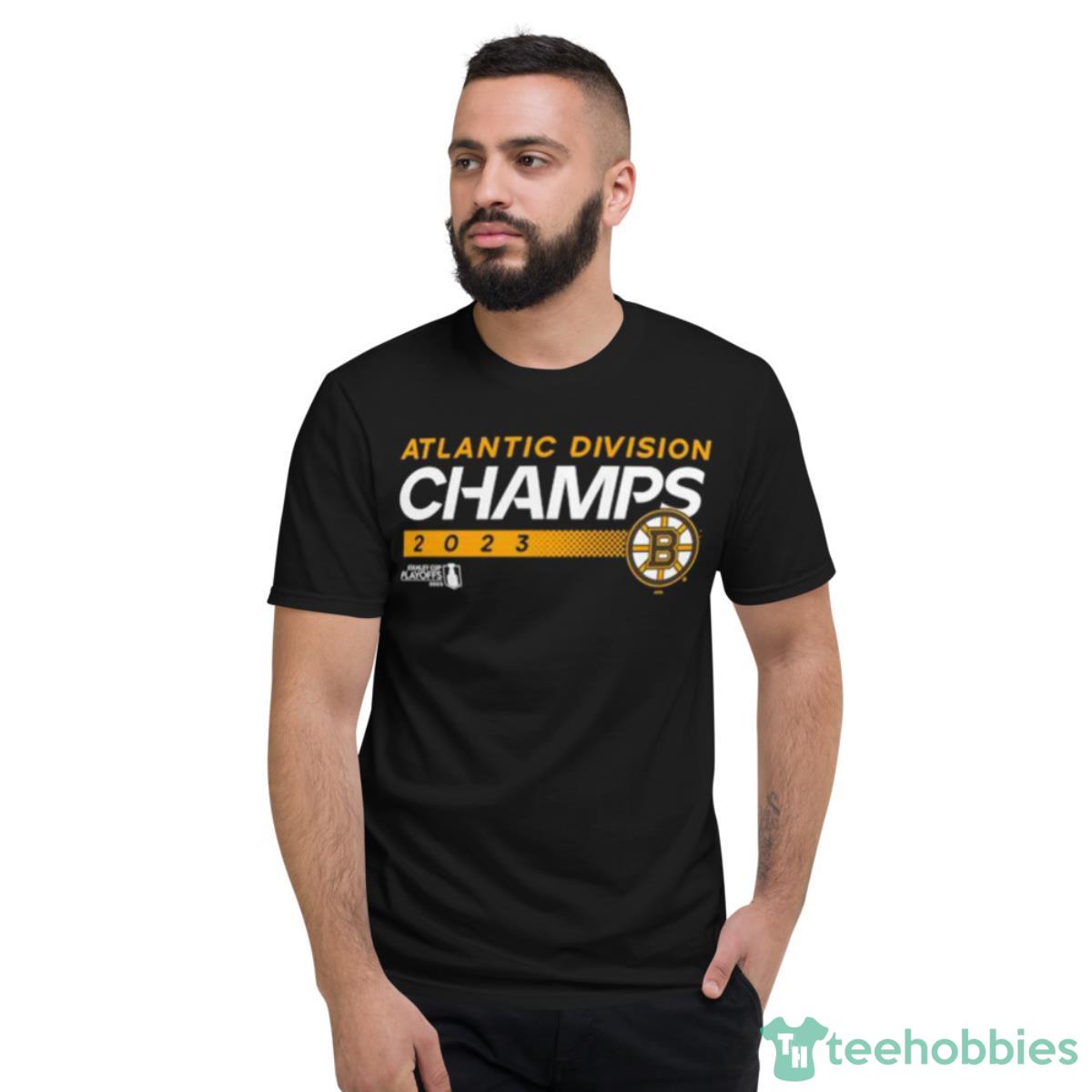 Men’s Branded Boston Bruins 2023 Atlantic Division Champions Shirt - Short Sleeve T-Shirt