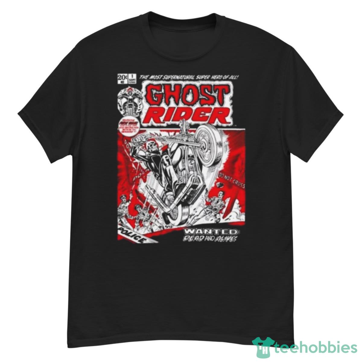 Men’s Marvel Ghost Rider Comic Book Cover Print Shirt - G500 Men’s Classic T-Shirt