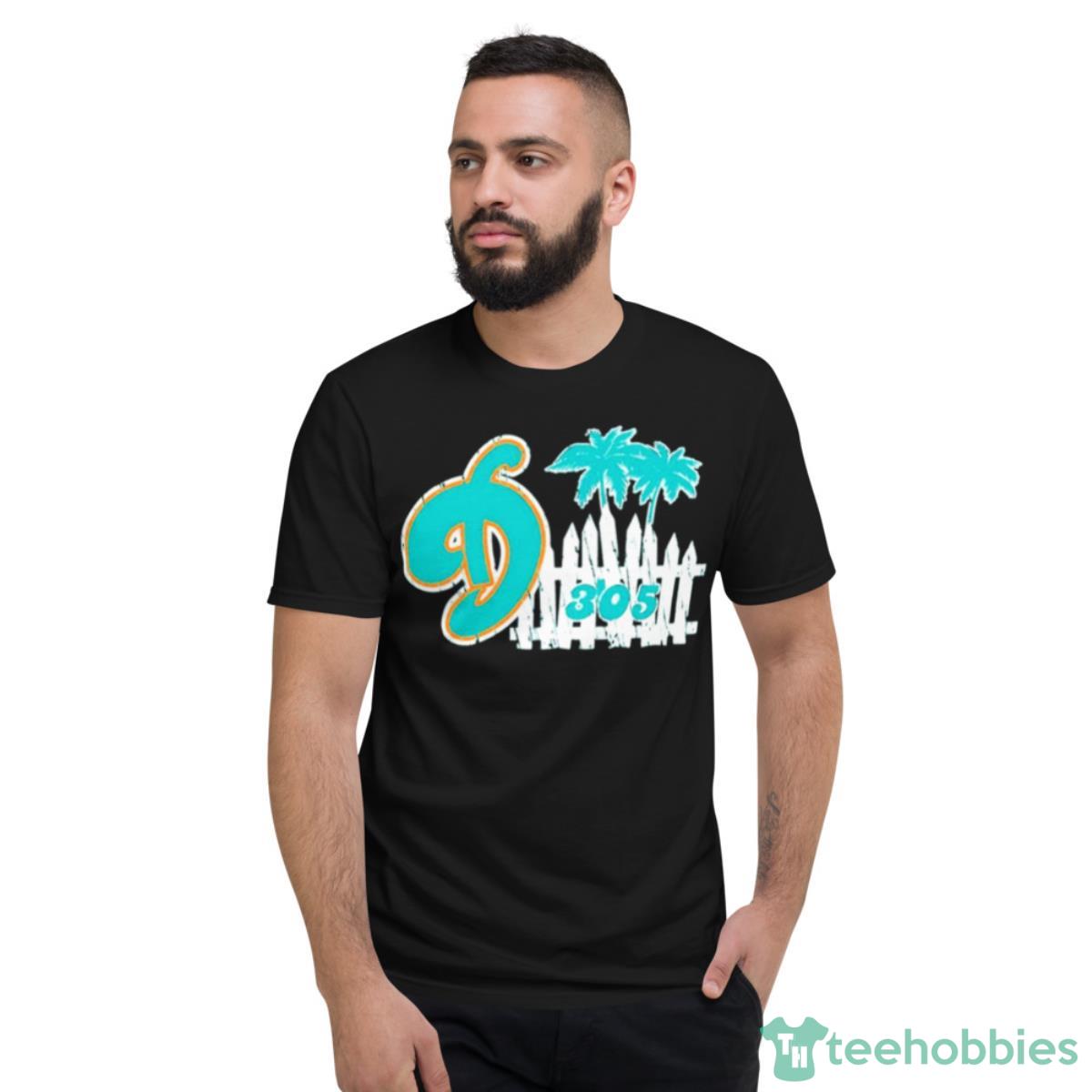 Miami Dolphins 305 Fense Shirt - Short Sleeve T-Shirt
