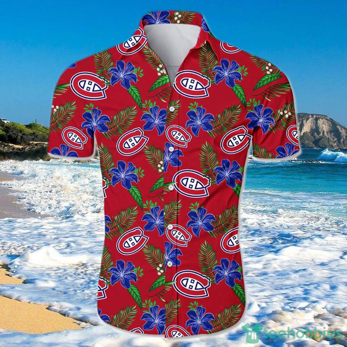 Montreal Canadiens Hawaiian Shirt Floral For Men And Women Product Photo 1