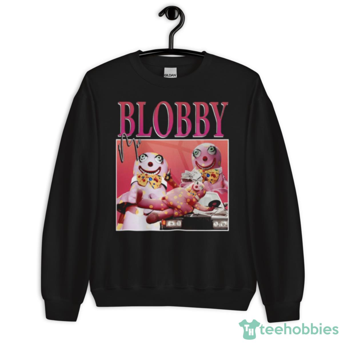 Mr Blobby Homage Noel’s House Party Shirt - Unisex Crewneck Sweatshirt