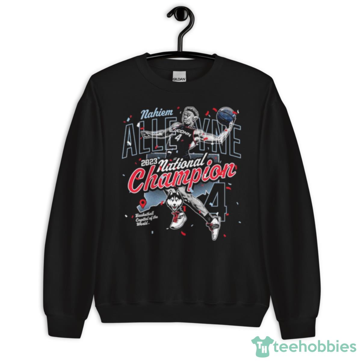 Nahiem Alleyne UConn Huskies 2023 National Champion Shirt - Unisex Crewneck Sweatshirt