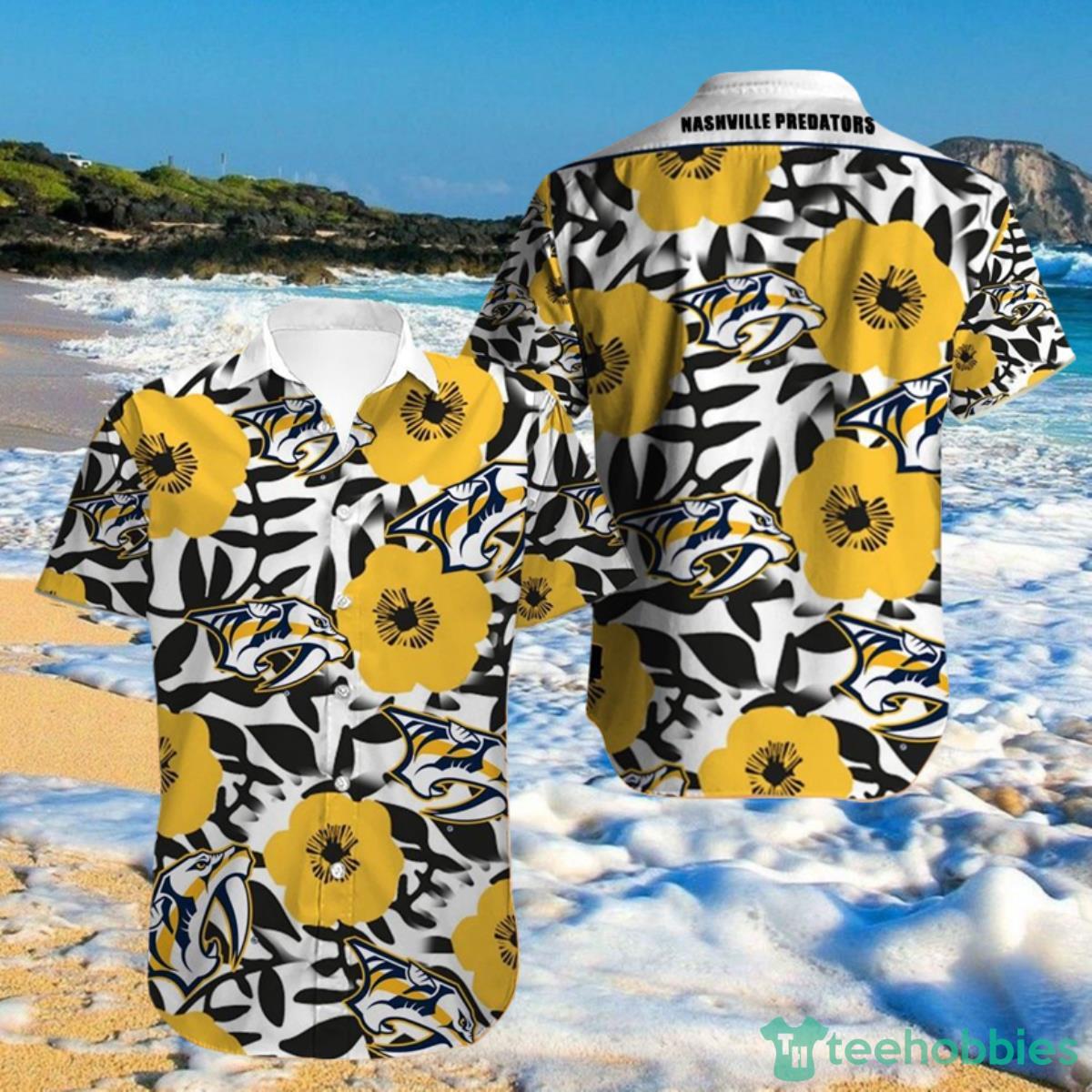 Nashville Predators Hawaiian Shirt Big Floral For Men And Women Product Photo 1