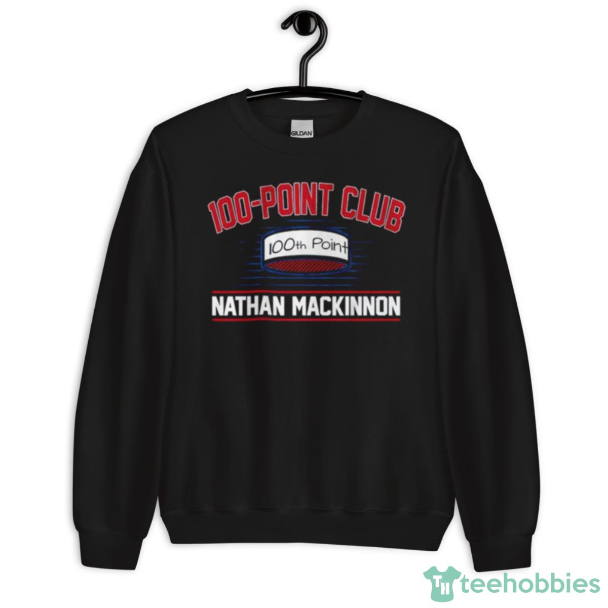 Nathan MacKinnon 100 Point Club Colorado Hockey Shirt - Unisex Crewneck Sweatshirt