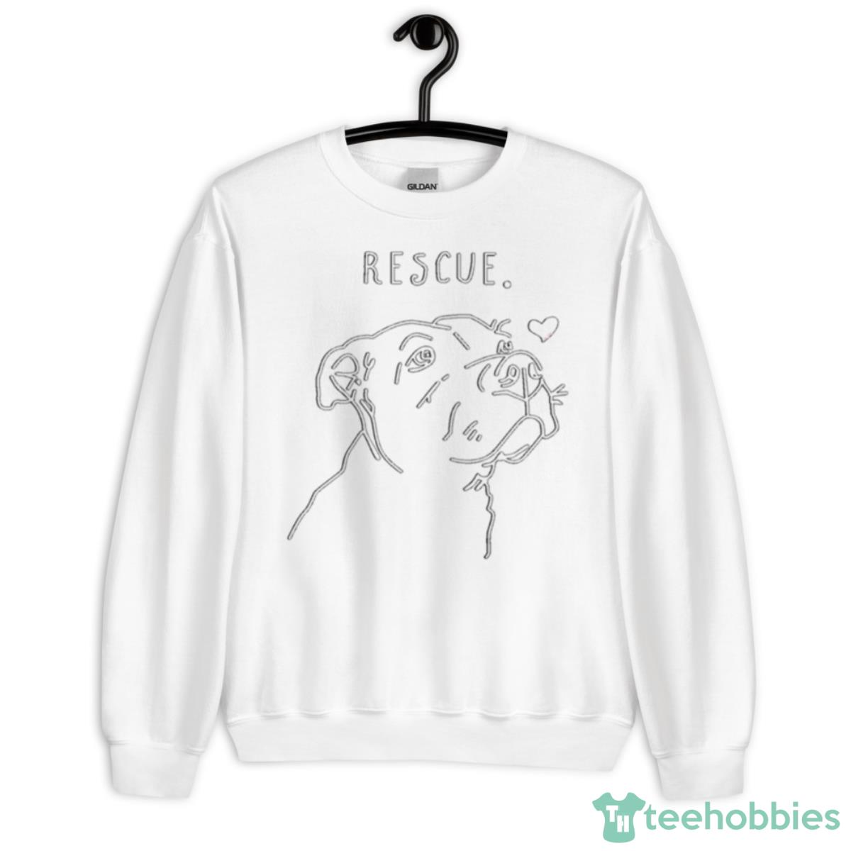 National Rescue Dog Day Design For Dog Lovers Shirt - Unisex Heavy Blend Crewneck Sweatshirt