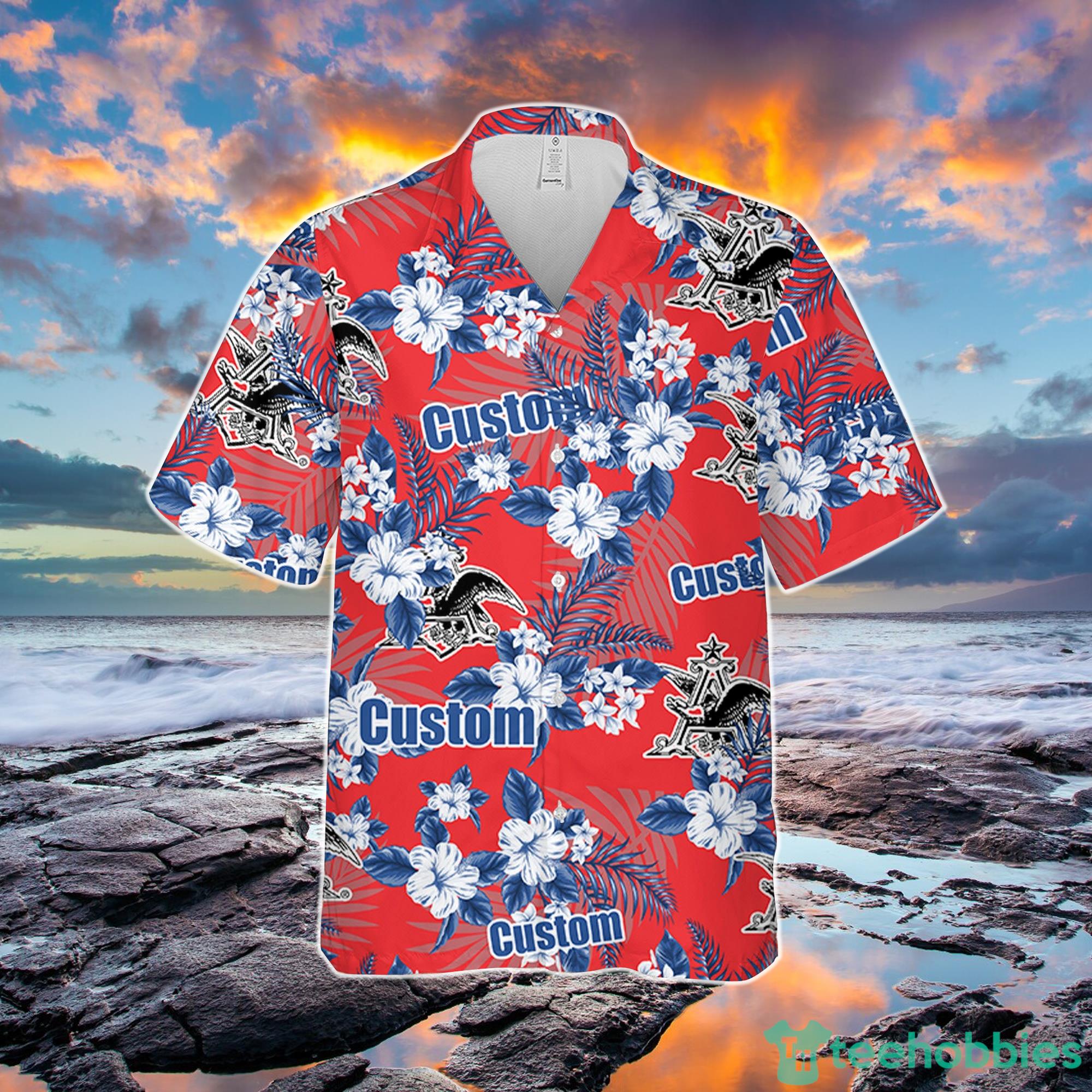 Natural Light Hawaiian Shirt Flowers Pattern Personalized Gift For Him And Her Product Photo 2