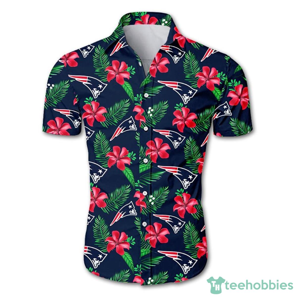 New England Patriots Hawaiian Shirt Floral For Men And Women Product Photo 1