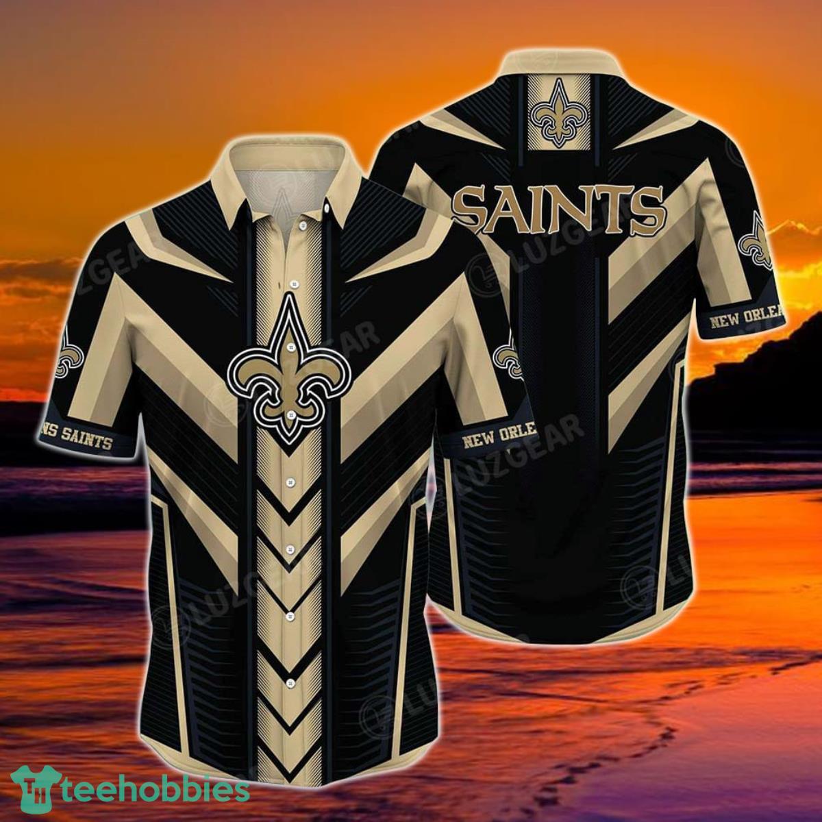 New Orleans Saints NFL Hawaiian Shirt Summer Short Sleeve Button Down Shirt Gift For Big Fans Product Photo 1